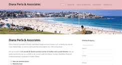 Desktop Screenshot of dianaperla.com.au