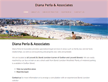 Tablet Screenshot of dianaperla.com.au